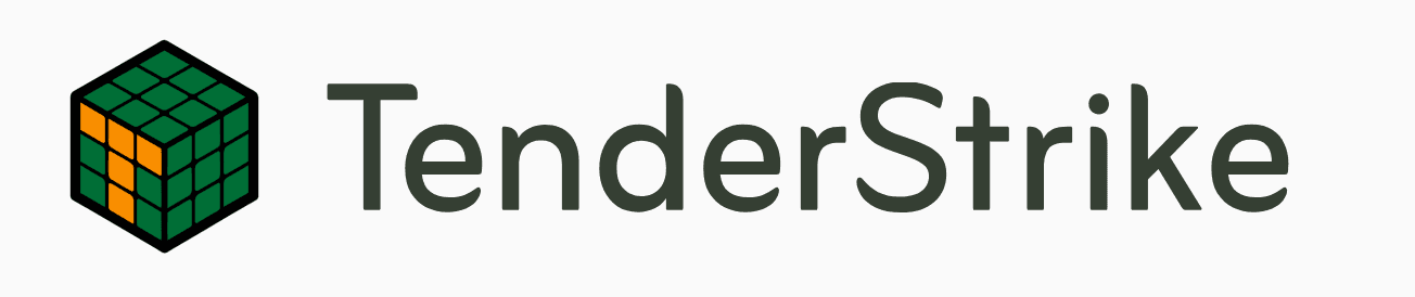 TenderStrike logo, a stylized T in form of a Rubik's cube